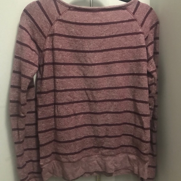 Maroon nollie sweater with stripes - Picture 4 of 4